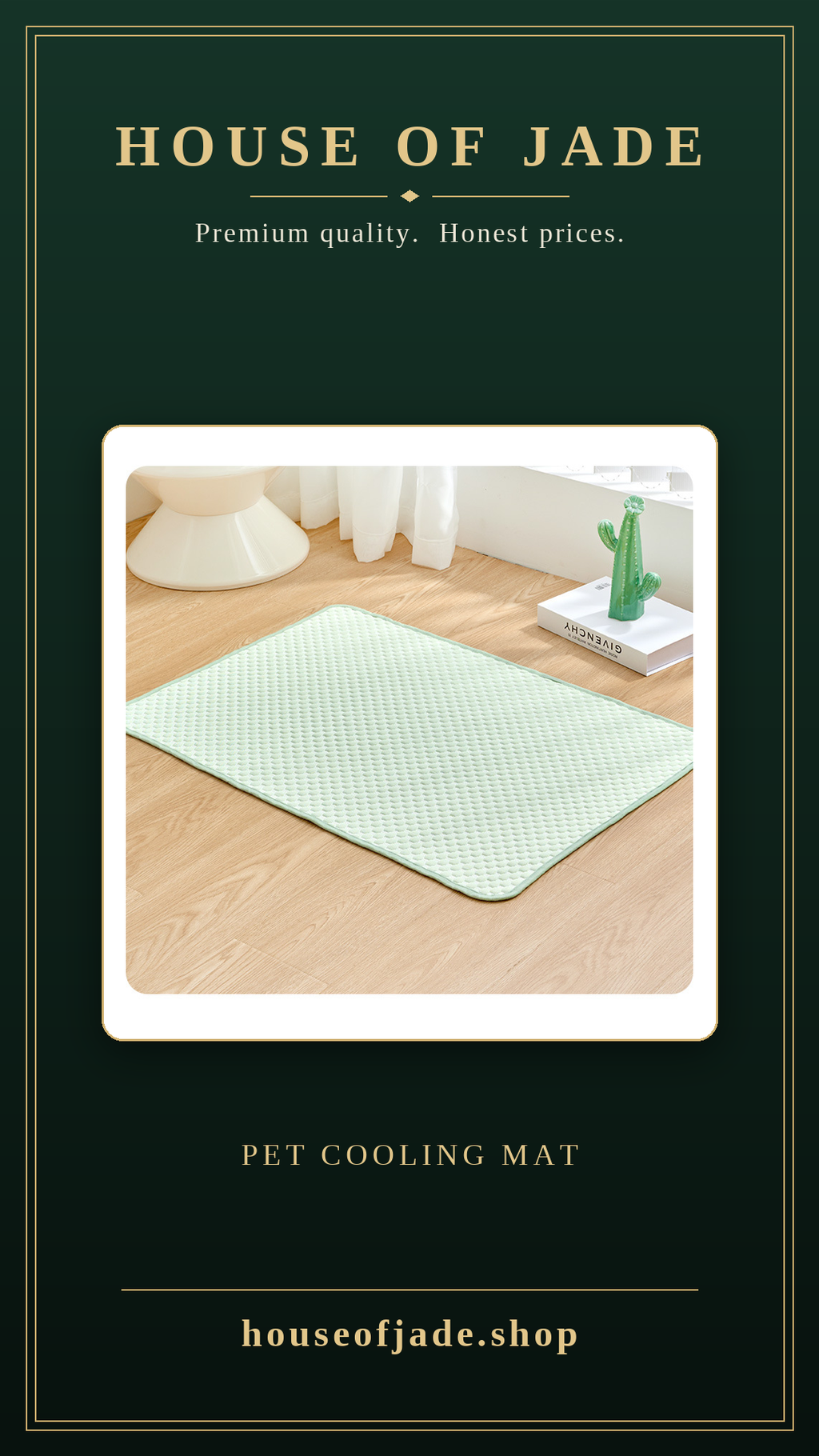 House of Jade™ Silk Cooling Mat For Pets