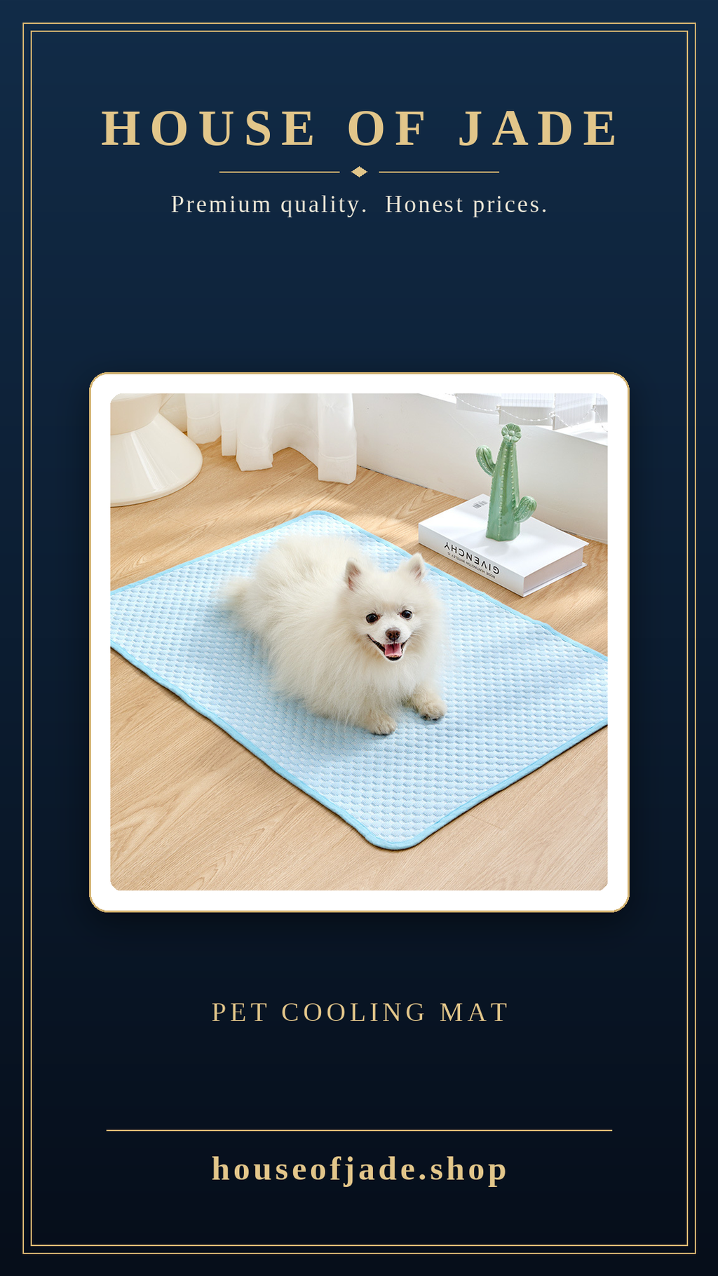 House of Jade™ Silk Cooling Mat For Pets