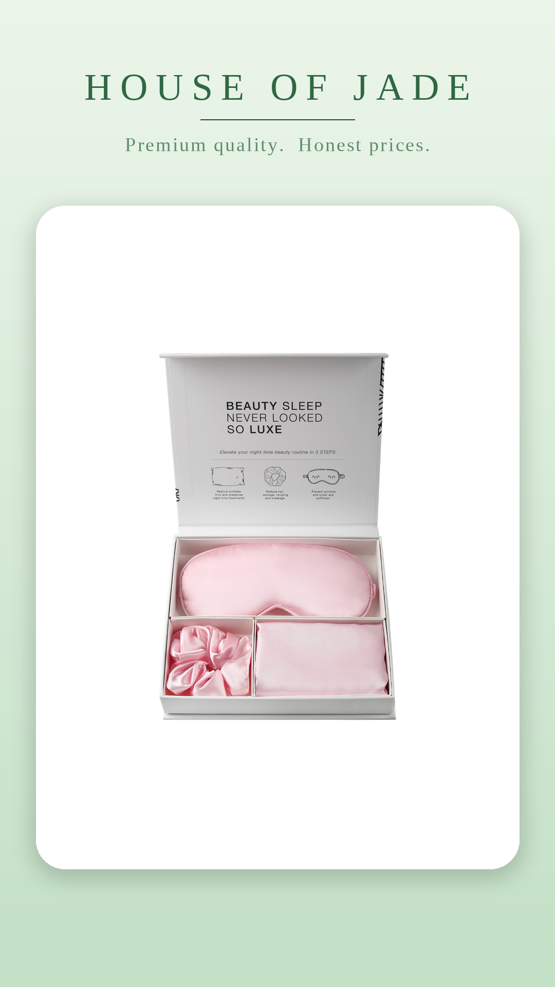 House of Jade Satin Sleep Gift Set