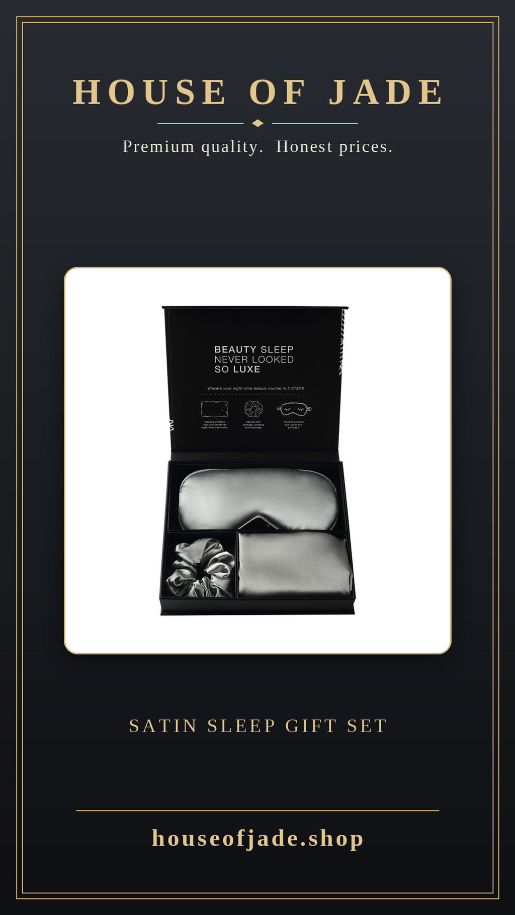 House of Jade™ Satin Sleep Gift Set