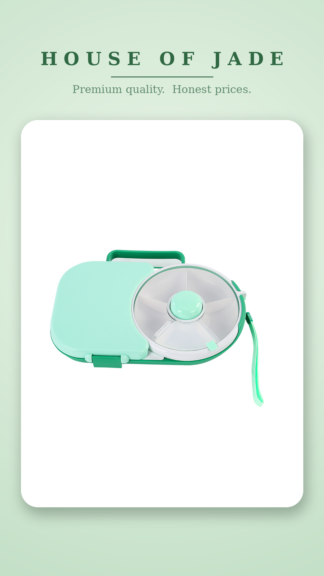 House of Jade™ Spin & Snack Rotating Snack Box with Compartments